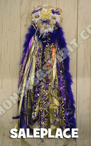 Texas Purple Gold Homecoming Mum - monsterspirit.com